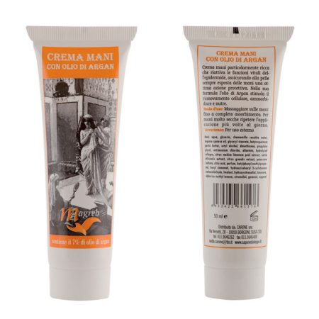 CREMA MANI con olio di ARGAN 7% “MAGREB” (50ml) - Carone
