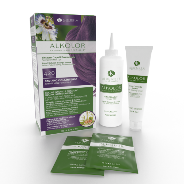 4.2 CASTANO VIOLA INTENSO Tinta per Capelli Permanente (155ml)