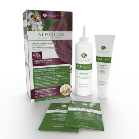 5.65 MOGANO INTENSO Tinta per Capelli Permanente (155ml) - Alkemilla