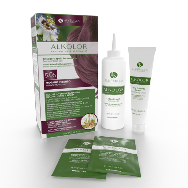 5.65 MOGANO INTENSO Tinta per Capelli Permanente (155ml) - Alkemilla