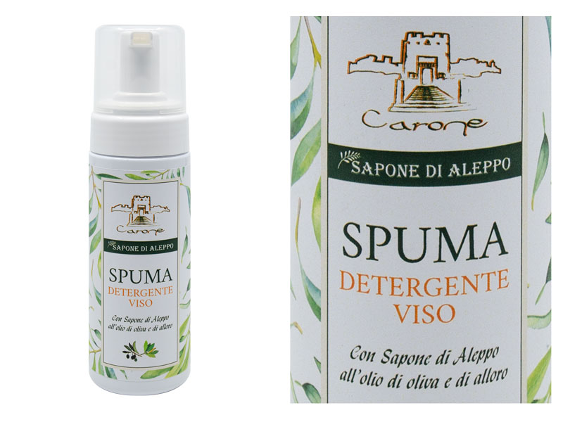 Spuma Detergente Viso “SAPONE DI ALEPPO” (150ml)
