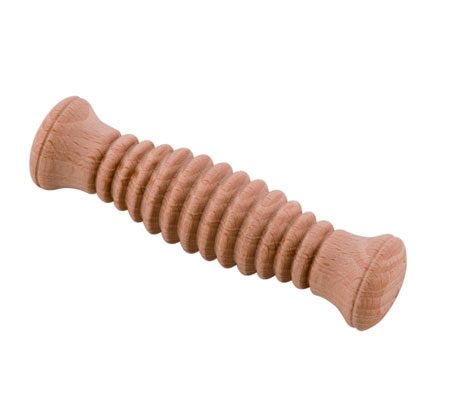Massaggiatore mani piccolo in legno grezzo (lunghezza 9cm) - Carone