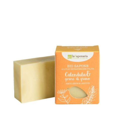 Sapone al taglio CALENDULA e GERME DI GRANO (100g) - LaSaponaria