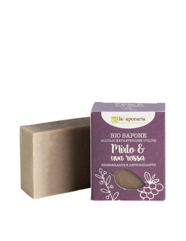 Sapone al taglio MIRTO e UVA ROSSA (100g)