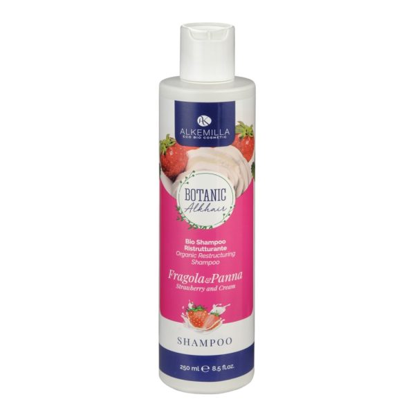 Bio Shampoo Ristrutturante Panna e Fragola (250ml)