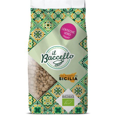 Lenticchie Verdi Grandi Siciliane Bio (400gr)