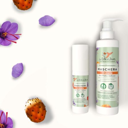 Maschera Capelli Idratante Fico D'India e Zafferano BIO (50ml)