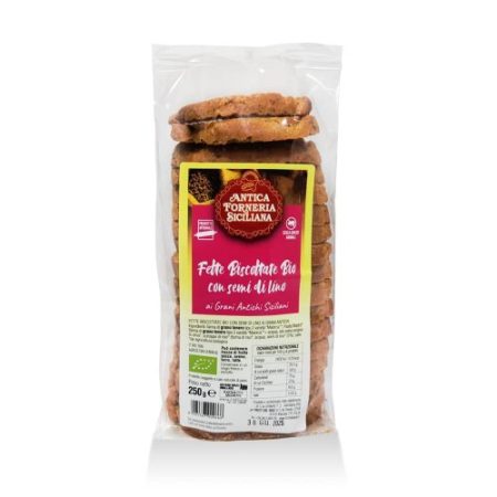 Fette Biscottate con Semi di Lino BIO (250gr)