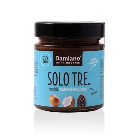 SOLO TRE Nocciola, Zucchero di Cocco, Cacao BIO (180gr)