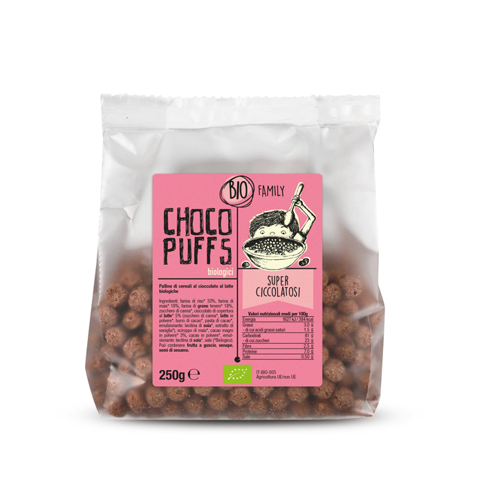 Cereali al Cioccolato Choco Puff Biologici (250gr)