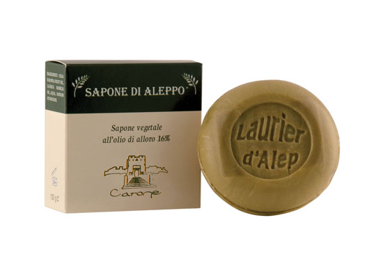 SAPONETTA DI ALEPPO olio d’oliva e olio di alloro 16% (100 g)