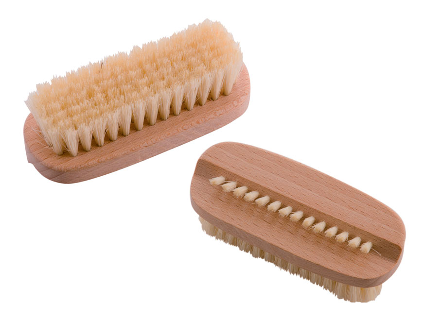 SPAZZOLINA in legno e setole di cactus per UNGHIE